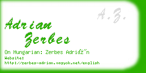 adrian zerbes business card